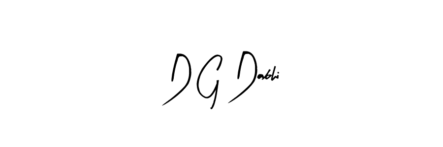 How to make D G Dabhi signature? Arty Signature is a professional autograph style. Create handwritten signature for D G Dabhi name. D G Dabhi signature style 8 images and pictures png