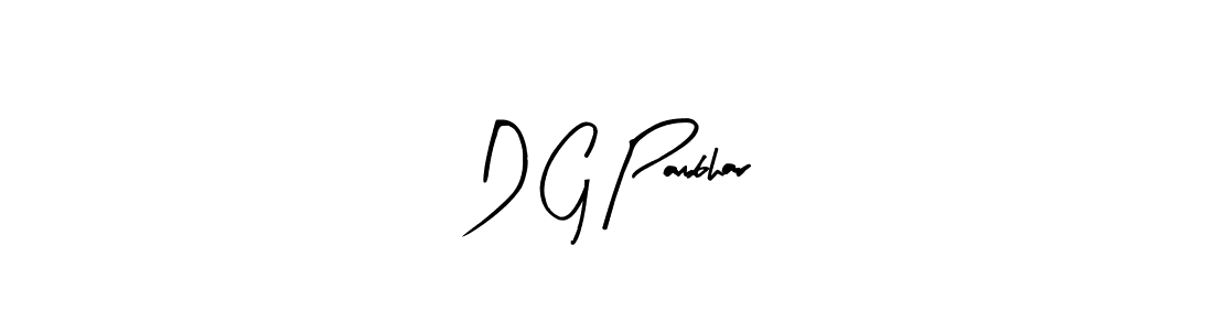 The best way (Arty Signature) to make a short signature is to pick only two or three words in your name. The name D G Pambhar include a total of six letters. For converting this name. D G Pambhar signature style 8 images and pictures png