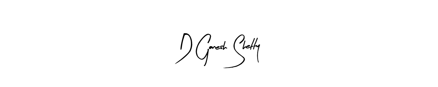 Also we have D Ganesh Shetty name is the best signature style. Create professional handwritten signature collection using Arty Signature autograph style. D Ganesh Shetty signature style 8 images and pictures png