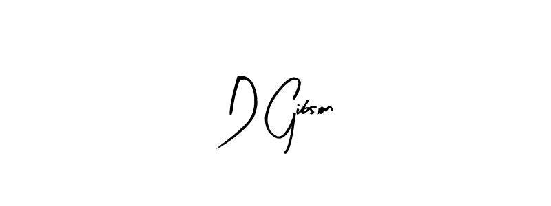 Create a beautiful signature design for name D Gibson. With this signature (Arty Signature) fonts, you can make a handwritten signature for free. D Gibson signature style 8 images and pictures png