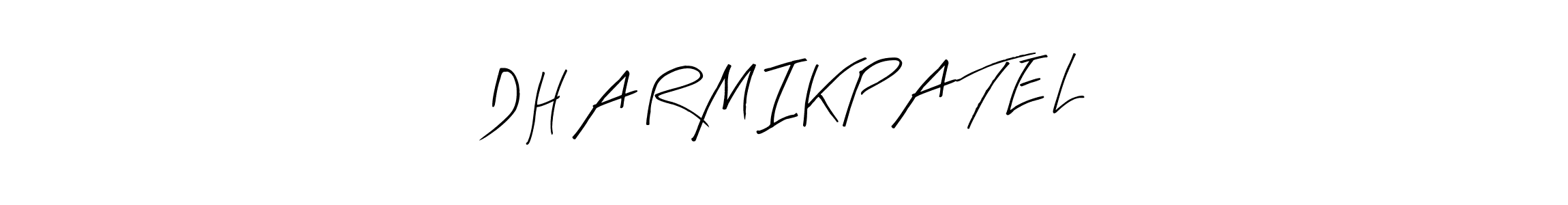 Also we have D H A R M I K P A T E L name is the best signature style. Create professional handwritten signature collection using Arty Signature autograph style. D H A R M I K P A T E L signature style 8 images and pictures png