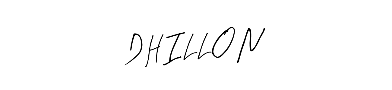 How to make D H I L L O N signature? Arty Signature is a professional autograph style. Create handwritten signature for D H I L L O N name. D H I L L O N signature style 8 images and pictures png