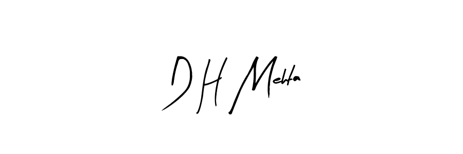 The best way (Arty Signature) to make a short signature is to pick only two or three words in your name. The name D H Mehta include a total of six letters. For converting this name. D H Mehta signature style 8 images and pictures png
