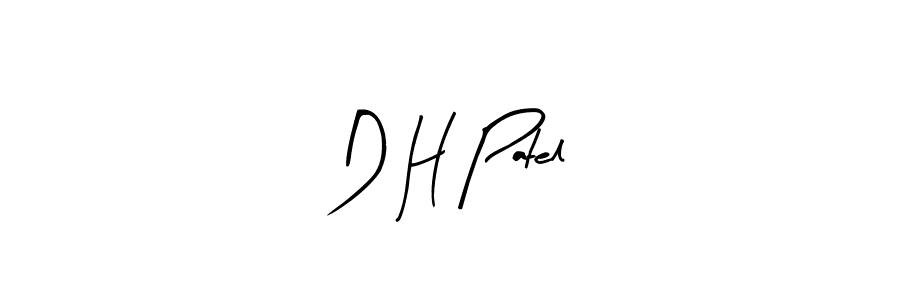 if you are searching for the best signature style for your name D H Patel. so please give up your signature search. here we have designed multiple signature styles  using Arty Signature. D H Patel signature style 8 images and pictures png