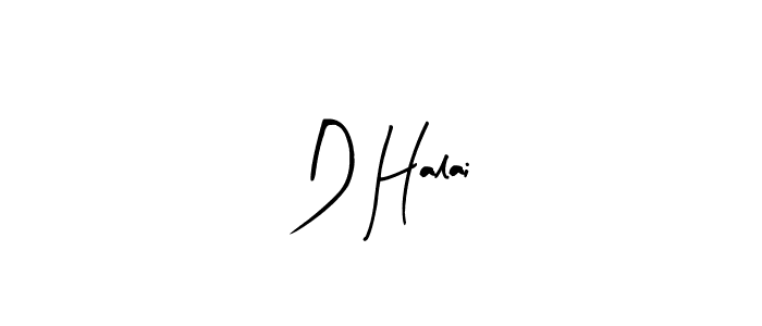 Arty Signature is a professional signature style that is perfect for those who want to add a touch of class to their signature. It is also a great choice for those who want to make their signature more unique. Get D Halai name to fancy signature for free. D Halai signature style 8 images and pictures png