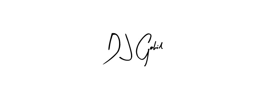 Use a signature maker to create a handwritten signature online. With this signature software, you can design (Arty Signature) your own signature for name D J Gohil. D J Gohil signature style 8 images and pictures png