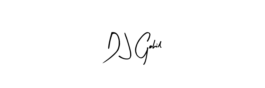 Use a signature maker to create a handwritten signature online. With this signature software, you can design (Arty Signature) your own signature for name D J Gohil. D J Gohil signature style 8 images and pictures png