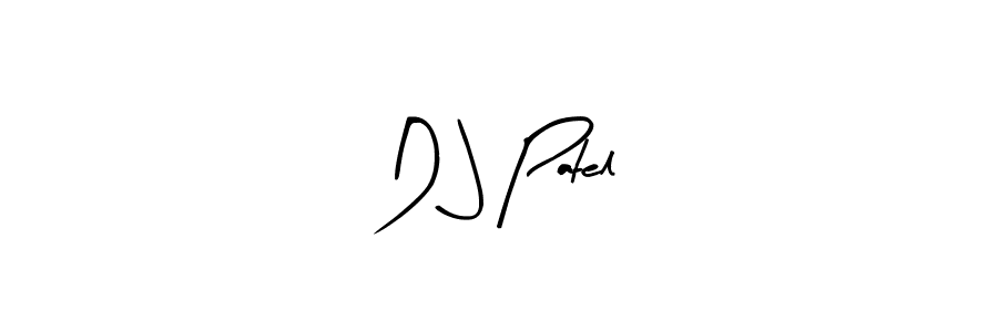 You should practise on your own different ways (Arty Signature) to write your name (D J Patel) in signature. don't let someone else do it for you. D J Patel signature style 8 images and pictures png