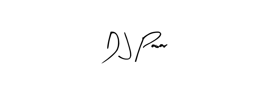 How to make D J Pawar name signature. Use Arty Signature style for creating short signs online. This is the latest handwritten sign. D J Pawar signature style 8 images and pictures png