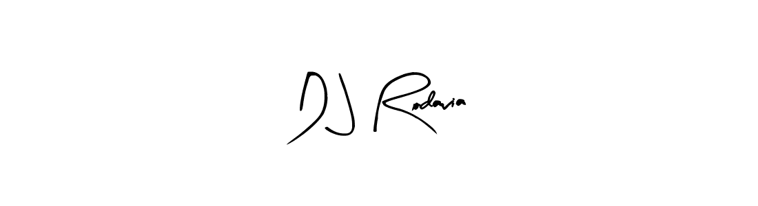 Arty Signature is a professional signature style that is perfect for those who want to add a touch of class to their signature. It is also a great choice for those who want to make their signature more unique. Get D J Rodavia name to fancy signature for free. D J Rodavia signature style 8 images and pictures png