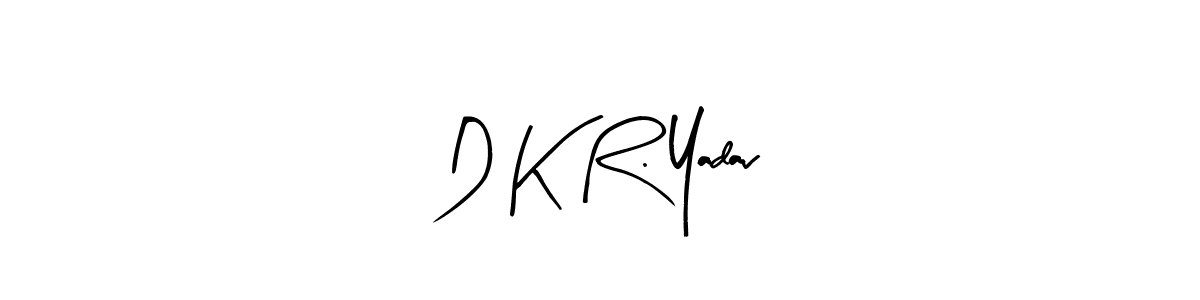 Use a signature maker to create a handwritten signature online. With this signature software, you can design (Arty Signature) your own signature for name D K R. Yadav. D K R. Yadav signature style 8 images and pictures png