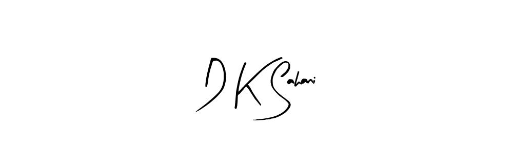 Design your own signature with our free online signature maker. With this signature software, you can create a handwritten (Arty Signature) signature for name D K Sahani. D K Sahani signature style 8 images and pictures png