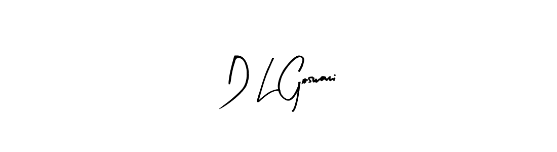 D L Goswami stylish signature style. Best Handwritten Sign (Arty Signature) for my name. Handwritten Signature Collection Ideas for my name D L Goswami. D L Goswami signature style 8 images and pictures png