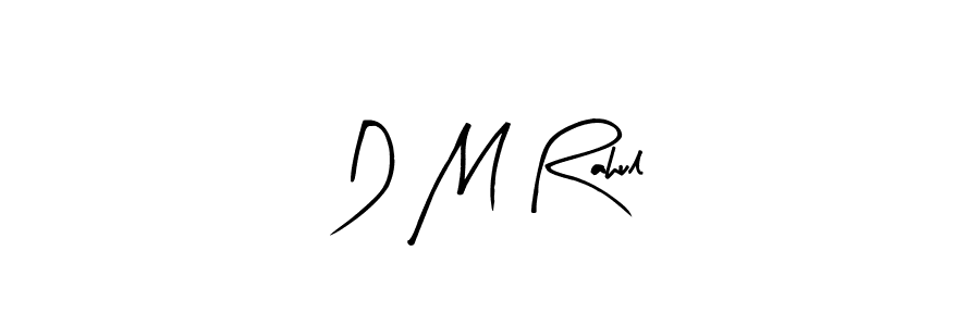 Arty Signature is a professional signature style that is perfect for those who want to add a touch of class to their signature. It is also a great choice for those who want to make their signature more unique. Get D M Rahul name to fancy signature for free. D M Rahul signature style 8 images and pictures png