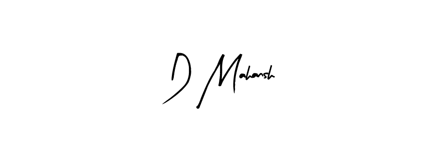 You should practise on your own different ways (Arty Signature) to write your name (D Mahansh) in signature. don't let someone else do it for you. D Mahansh signature style 8 images and pictures png