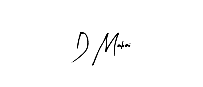 Create a beautiful signature design for name D Makai. With this signature (Arty Signature) fonts, you can make a handwritten signature for free. D Makai signature style 8 images and pictures png