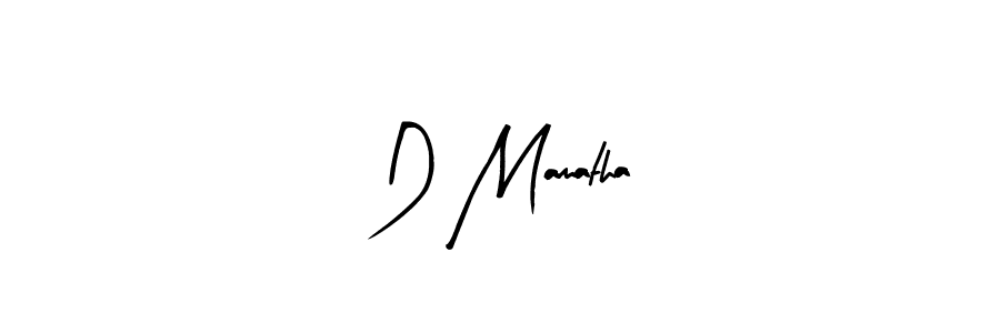 Design your own signature with our free online signature maker. With this signature software, you can create a handwritten (Arty Signature) signature for name D Mamatha. D Mamatha signature style 8 images and pictures png