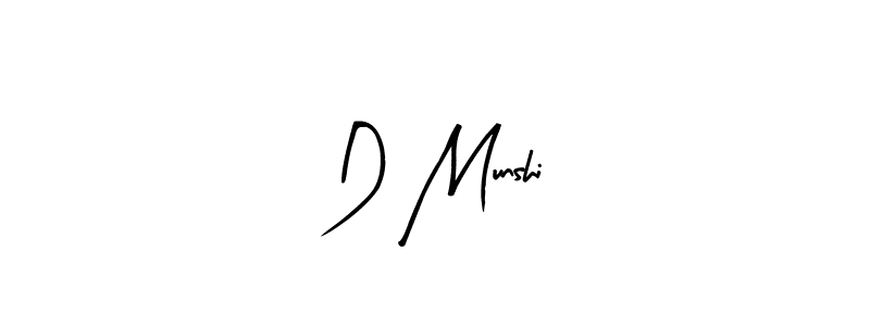 How to make D Munshi name signature. Use Arty Signature style for creating short signs online. This is the latest handwritten sign. D Munshi signature style 8 images and pictures png