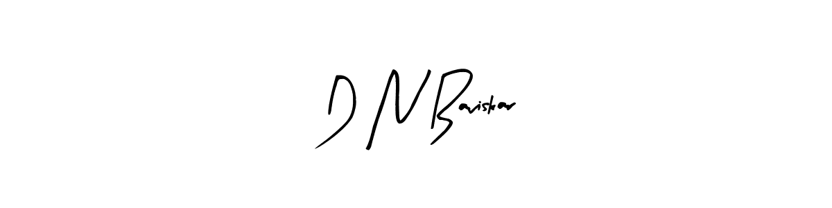 Similarly Arty Signature is the best handwritten signature design. Signature creator online .You can use it as an online autograph creator for name D N Baviskar. D N Baviskar signature style 8 images and pictures png