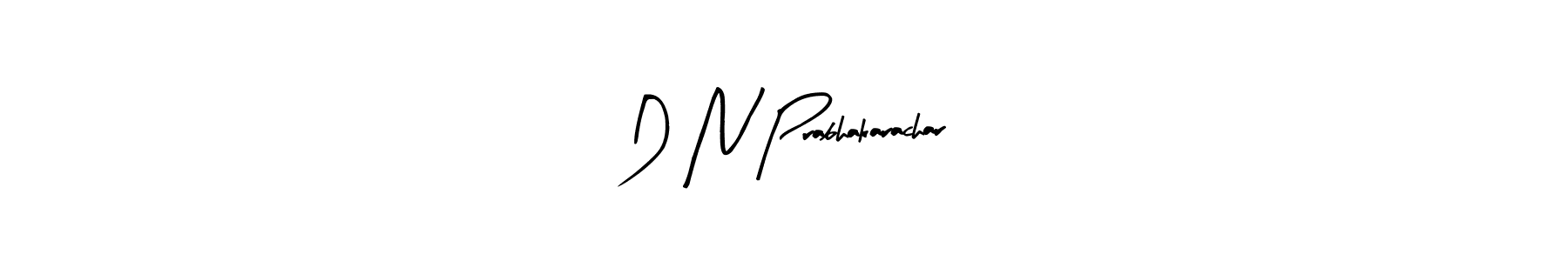 Also we have D N Prabhakarachar name is the best signature style. Create professional handwritten signature collection using Arty Signature autograph style. D N Prabhakarachar signature style 8 images and pictures png