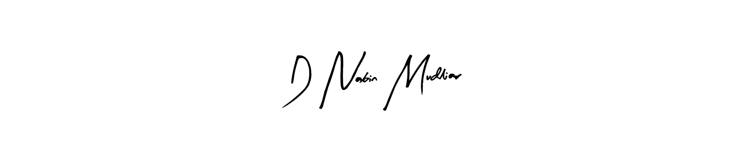 Design your own signature with our free online signature maker. With this signature software, you can create a handwritten (Arty Signature) signature for name D Nabin Mudliar. D Nabin Mudliar signature style 8 images and pictures png