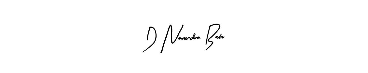 The best way (Arty Signature) to make a short signature is to pick only two or three words in your name. The name D Narendra Babu include a total of six letters. For converting this name. D Narendra Babu signature style 8 images and pictures png