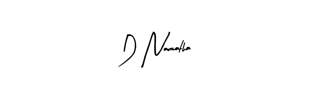 Arty Signature is a professional signature style that is perfect for those who want to add a touch of class to their signature. It is also a great choice for those who want to make their signature more unique. Get D Narmatha name to fancy signature for free. D Narmatha signature style 8 images and pictures png