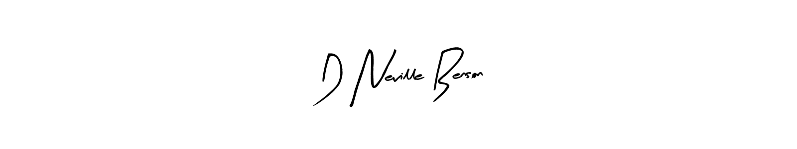 Create a beautiful signature design for name D Neville Benson. With this signature (Arty Signature) fonts, you can make a handwritten signature for free. D Neville Benson signature style 8 images and pictures png