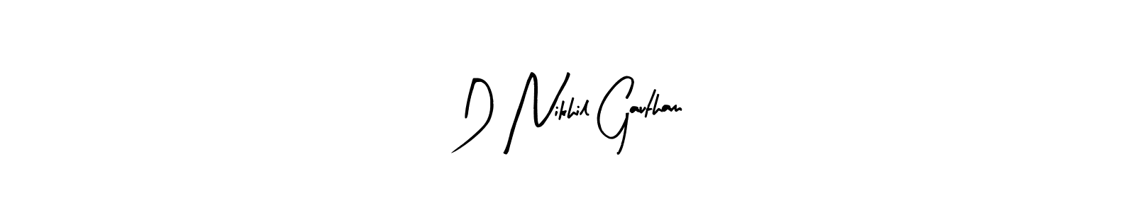 Make a beautiful signature design for name D Nikhil Gautham. Use this online signature maker to create a handwritten signature for free. D Nikhil Gautham signature style 8 images and pictures png