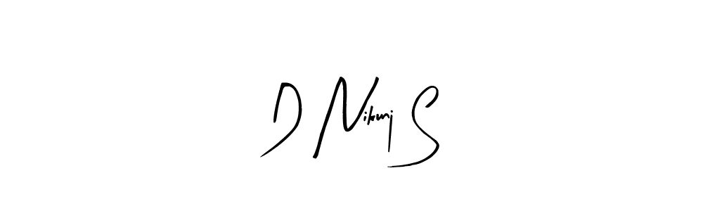 Similarly Arty Signature is the best handwritten signature design. Signature creator online .You can use it as an online autograph creator for name D Nikunj S. D Nikunj S signature style 8 images and pictures png