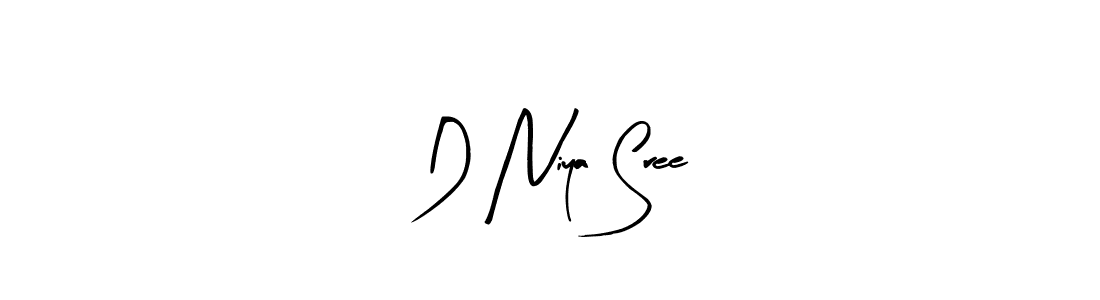 The best way (Arty Signature) to make a short signature is to pick only two or three words in your name. The name D Niya Sree include a total of six letters. For converting this name. D Niya Sree signature style 8 images and pictures png