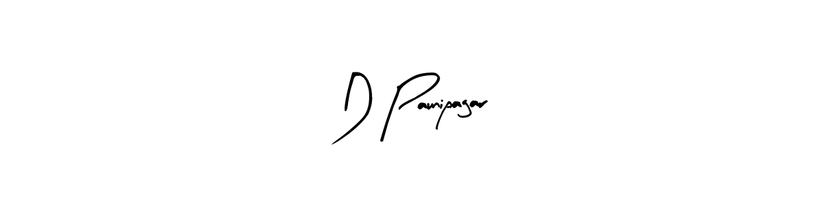 You can use this online signature creator to create a handwritten signature for the name D Paunipagar. This is the best online autograph maker. D Paunipagar signature style 8 images and pictures png