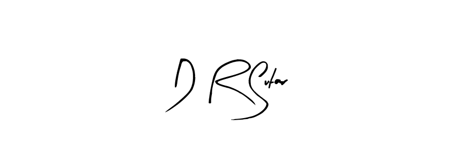 You should practise on your own different ways (Arty Signature) to write your name (D R Sutar) in signature. don't let someone else do it for you. D R Sutar signature style 8 images and pictures png