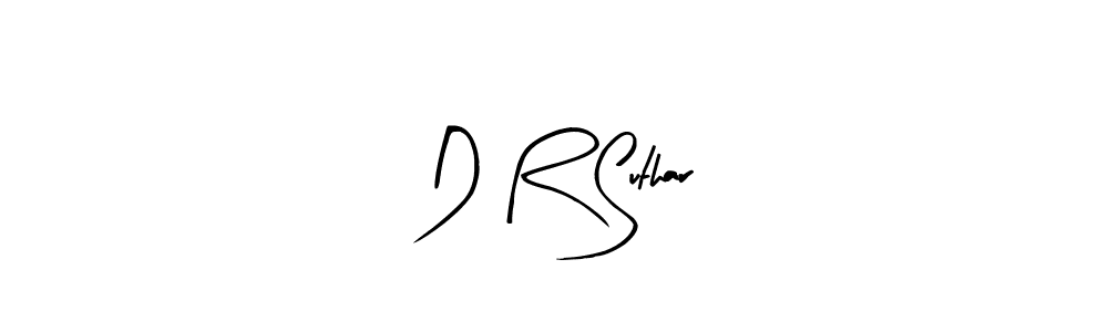 Design your own signature with our free online signature maker. With this signature software, you can create a handwritten (Arty Signature) signature for name D R Suthar. D R Suthar signature style 8 images and pictures png