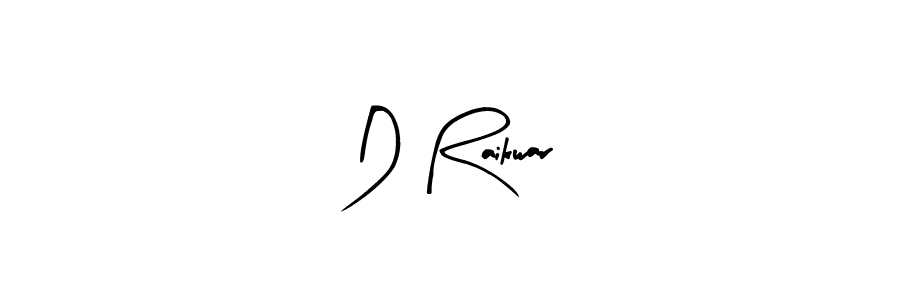 Make a beautiful signature design for name D Raikwar. With this signature (Arty Signature) style, you can create a handwritten signature for free. D Raikwar signature style 8 images and pictures png