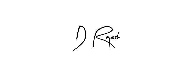 Arty Signature is a professional signature style that is perfect for those who want to add a touch of class to their signature. It is also a great choice for those who want to make their signature more unique. Get D Rajesh name to fancy signature for free. D Rajesh signature style 8 images and pictures png