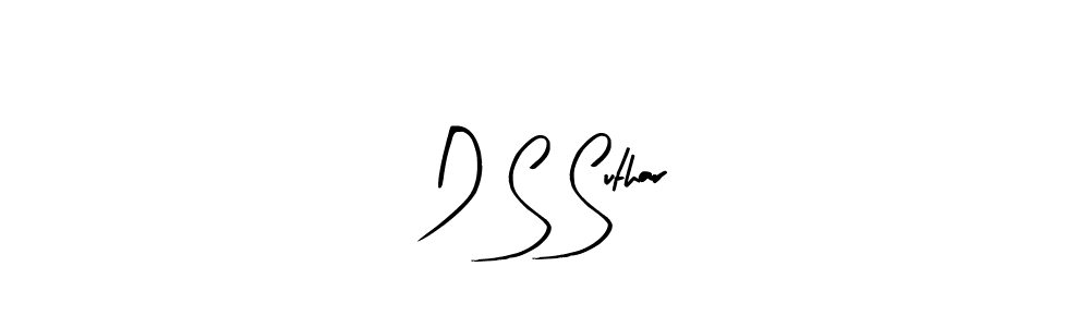 Also we have D S Suthar name is the best signature style. Create professional handwritten signature collection using Arty Signature autograph style. D S Suthar signature style 8 images and pictures png