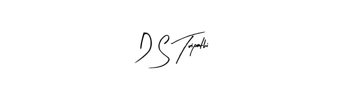 Create a beautiful signature design for name D S Tripathi. With this signature (Arty Signature) fonts, you can make a handwritten signature for free. D S Tripathi signature style 8 images and pictures png