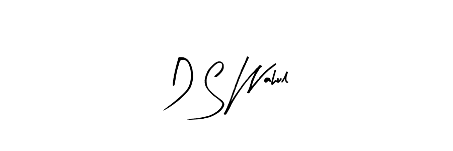 Also we have D S Wahul name is the best signature style. Create professional handwritten signature collection using Arty Signature autograph style. D S Wahul signature style 8 images and pictures png