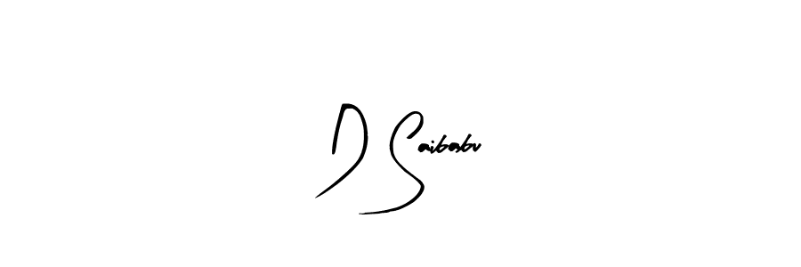 How to make D Saibabu signature? Arty Signature is a professional autograph style. Create handwritten signature for D Saibabu name. D Saibabu signature style 8 images and pictures png