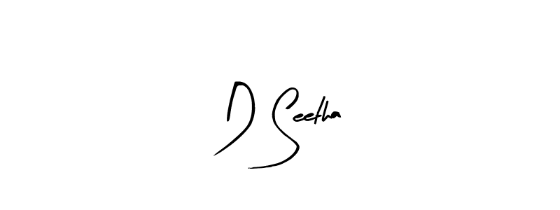 Create a beautiful signature design for name D Seetha. With this signature (Arty Signature) fonts, you can make a handwritten signature for free. D Seetha signature style 8 images and pictures png