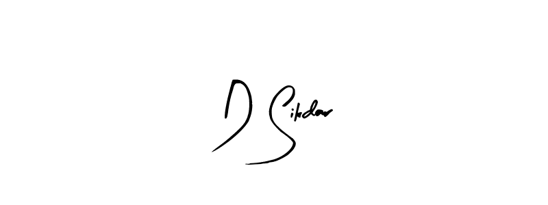 Make a beautiful signature design for name D Sikdar. With this signature (Arty Signature) style, you can create a handwritten signature for free. D Sikdar signature style 8 images and pictures png