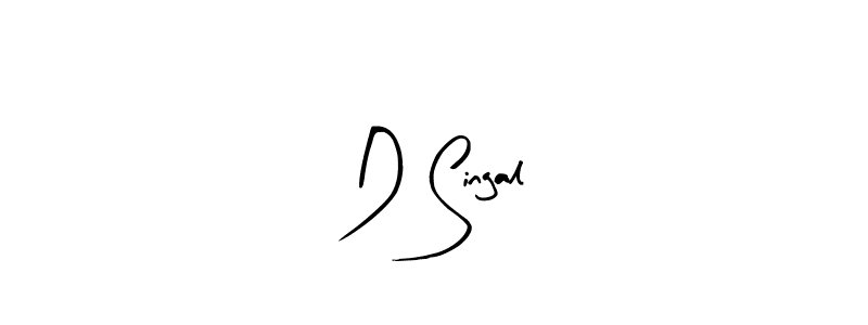Create a beautiful signature design for name D Singal. With this signature (Arty Signature) fonts, you can make a handwritten signature for free. D Singal signature style 8 images and pictures png