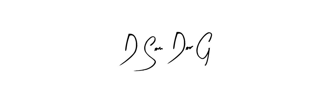 The best way (Arty Signature) to make a short signature is to pick only two or three words in your name. The name D Som Dor G include a total of six letters. For converting this name. D Som Dor G signature style 8 images and pictures png