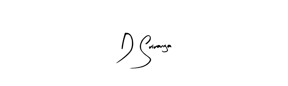 The best way (Arty Signature) to make a short signature is to pick only two or three words in your name. The name D Sriranga include a total of six letters. For converting this name. D Sriranga signature style 8 images and pictures png
