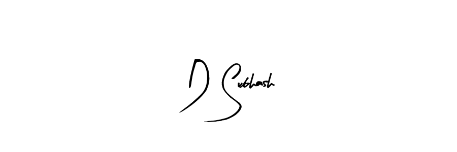 Make a beautiful signature design for name D Subhash. Use this online signature maker to create a handwritten signature for free. D Subhash signature style 8 images and pictures png