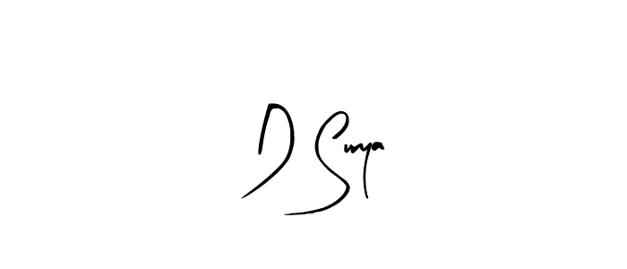 The best way (Arty Signature) to make a short signature is to pick only two or three words in your name. The name D Surya include a total of six letters. For converting this name. D Surya signature style 8 images and pictures png