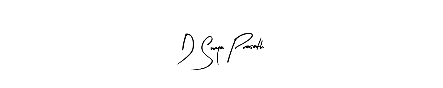 Make a beautiful signature design for name D Surya Prasath. Use this online signature maker to create a handwritten signature for free. D Surya Prasath signature style 8 images and pictures png