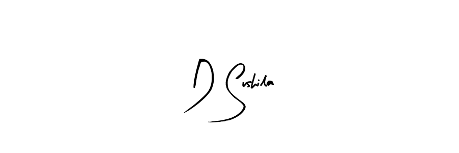 Also we have D Sushila name is the best signature style. Create professional handwritten signature collection using Arty Signature autograph style. D Sushila signature style 8 images and pictures png