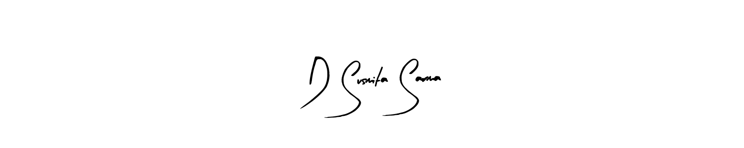 The best way (Arty Signature) to make a short signature is to pick only two or three words in your name. The name D Susmita Sarma include a total of six letters. For converting this name. D Susmita Sarma signature style 8 images and pictures png